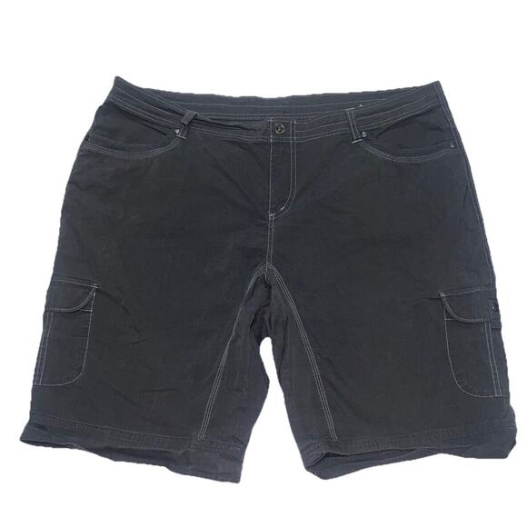 Kuhl Pants - Kuhl Cargo Shorts Women's Plus Size 22W Gray Camping Hiking Outdoor Gorpcore 12”